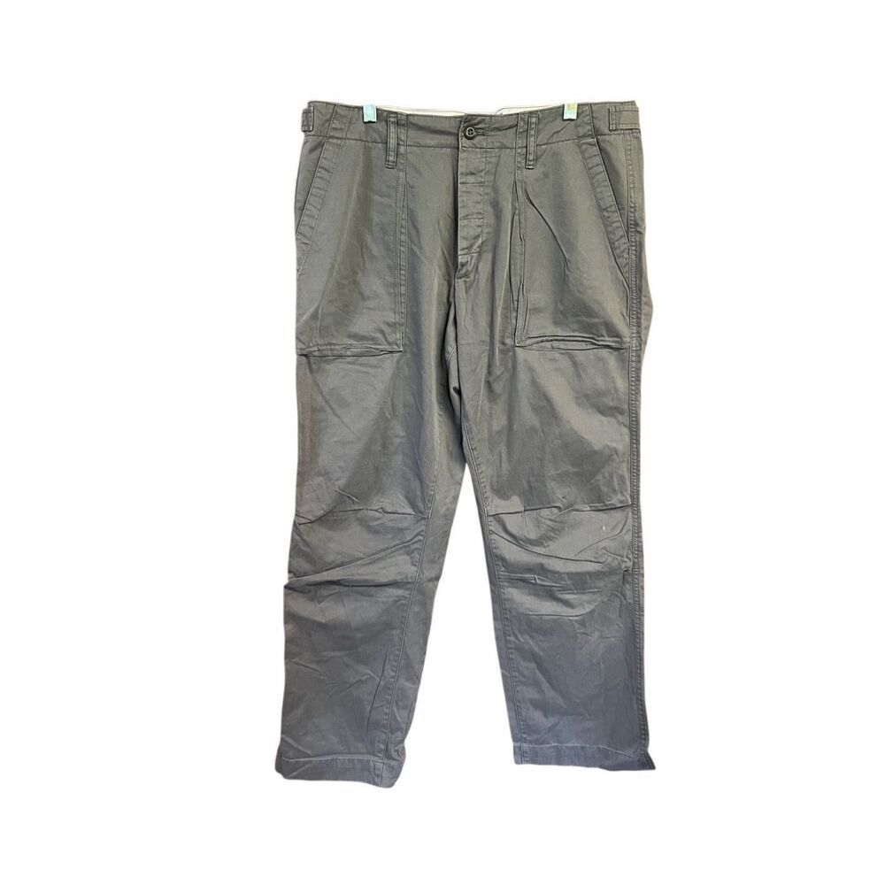 Gap Men’s button Fly  Pants Sz 35/32 Gray NWT